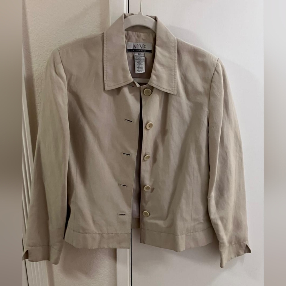 Nine & Co. Cream Blazer Jacket